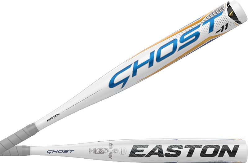 Photo 1 of Easton GHOST Fastpitch Softball Bat | -11 | 1 Pc. Aluminum | Approved for All Fields
