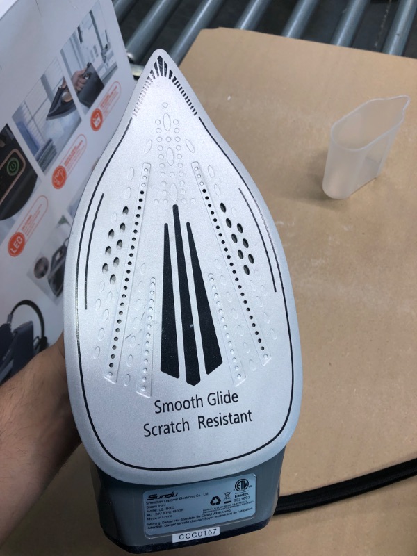 Photo 1 of Pro Steam Station with Dual-Ceramic Soleplate, Sundu 1800W LED Display Steam Iron, 1.5 L Detachable Water Tank and Secure Lock for Easy Carry, Auto Shut-Off, Self-Cleaning and Anti-Calc for Home and Large Place Blue