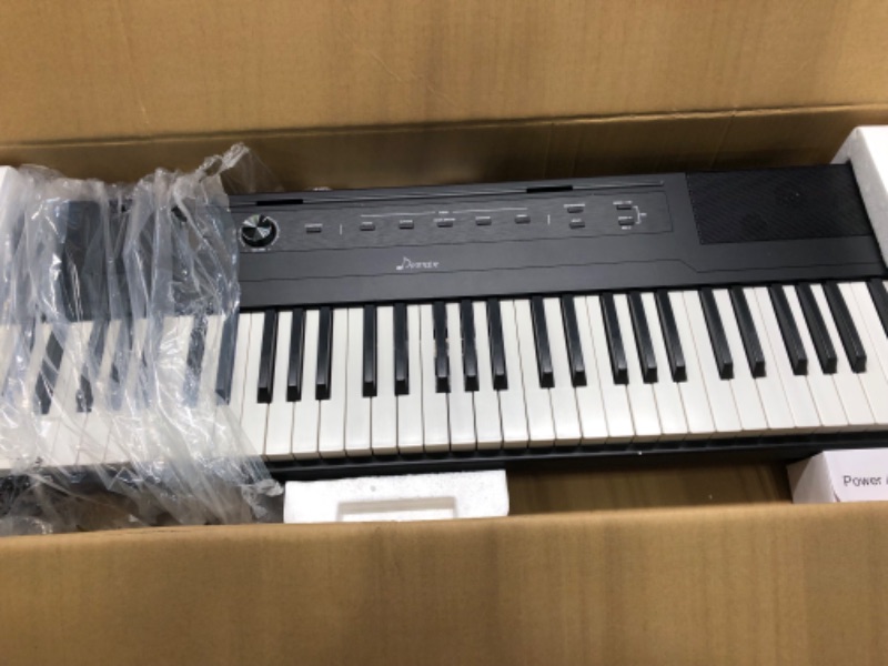 Photo 6 of Donner DEP-45 Digital Piano Ultrathin, Beginner Electric Piano Keyboard with 88 semi-weighted Keys, Full Size Portable Electronic Keyboard Piano with Sustain Pedal, Power Supply, Support MIDI DEP45+Pedal