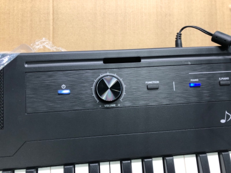 Photo 7 of Donner DEP-45 Digital Piano Ultrathin, Beginner Electric Piano Keyboard with 88 semi-weighted Keys, Full Size Portable Electronic Keyboard Piano with Sustain Pedal, Power Supply, Support MIDI DEP45+Pedal