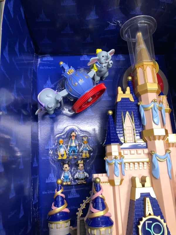 Photo 5 of 2021 Disney Parks 50th Anniversary Cinderella Castle Goofy Playset 23” Light Up