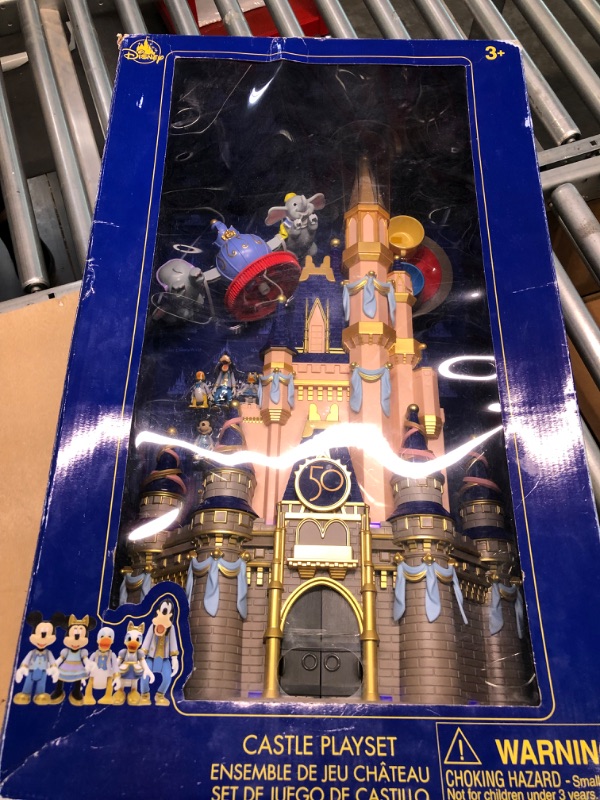 Photo 3 of 2021 Disney Parks 50th Anniversary Cinderella Castle Goofy Playset 23” Light Up