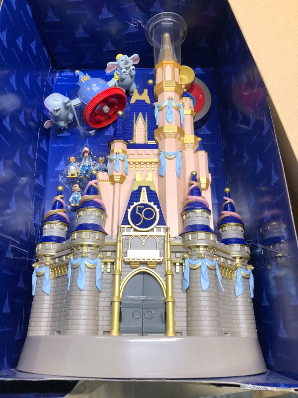 Photo 6 of 2021 Disney Parks 50th Anniversary Cinderella Castle Goofy Playset 23” Light Up