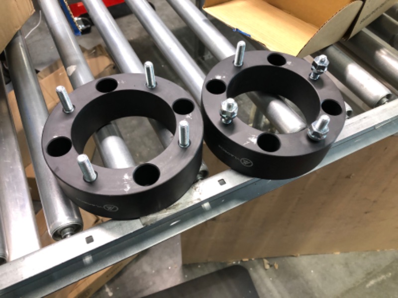 Photo 1 of VLAOSCHI Black Forged 4x137 ATV Wheel Spacers 2 Inch with 10x1.25 Studs Compatible with Kawasaki Can-Am Bombardier Suzuki 4 Lug 4/137 for Outlander Commander Renegade Mule Prairie - Pack of 4 2 Inch - Pack of 4