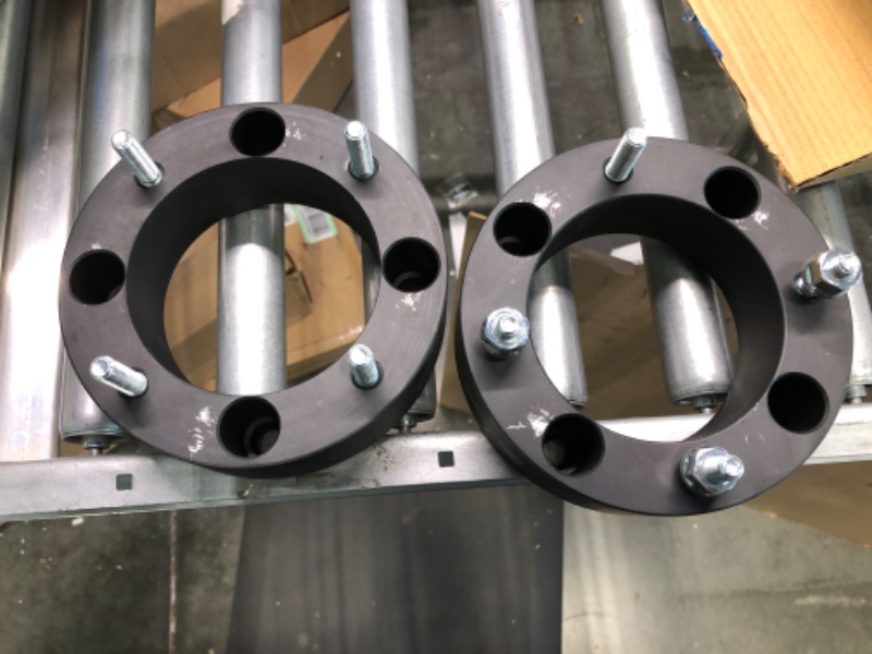 Photo 1 of VLAOSCHI Black Forged 4x137 ATV Wheel Spacers 2 Inch with 10x1.25 Studs Compatible with Kawasaki Can-Am Bombardier Suzuki 4 Lug 4/137 for Outlander Commander Renegade Mule Prairie - Pack of 4 2 Inch - Pack of 4