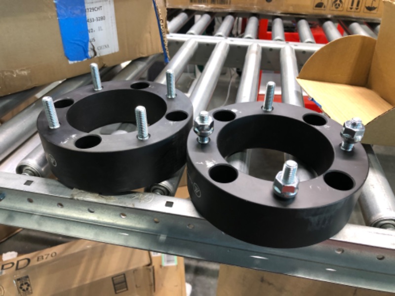 Photo 1 of VLAOSCHI Black Forged 4x137 ATV Wheel Spacers 2 Inch with 10x1.25 Studs Compatible with Kawasaki Can-Am Bombardier Suzuki 4 Lug 4/137 for Outlander Commander Renegade Mule Prairie - Pack of 4 2 Inch - Pack of 4
