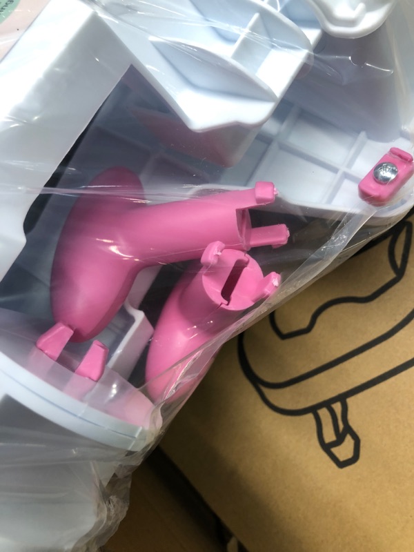 Photo 1 of Toddler Shampoo Chair Bather Girls, Kids Hair Washing Bath Seat, Children Head Hair Rinser Salon Chair (Pink)