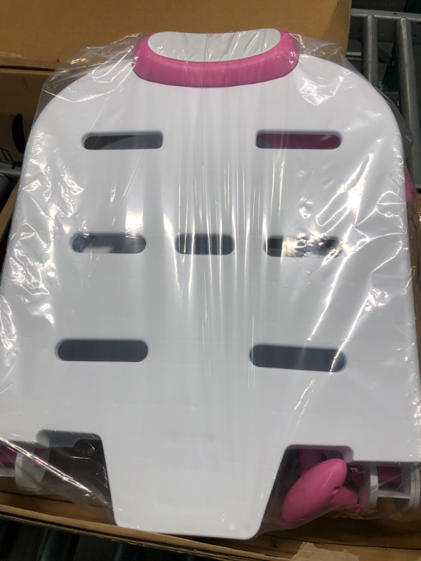 Photo 1 of Toddler Shampoo Chair Bather Girls, Kids Hair Washing Bath Seat, Children Head Hair Rinser Salon Chair (Pink)