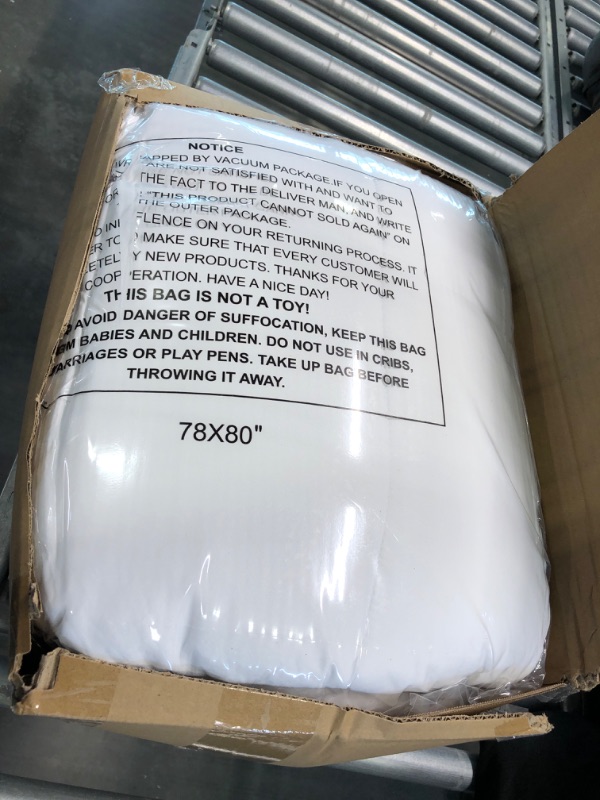 Photo 1 of ELEMUSE King Cooling Mattress Topper for Back Pain, Extra Thick Mattress pad Cover, Plush Soft Pillowtop with Elastic Deep Pocket, Overfilled Down Alternative Filling King White