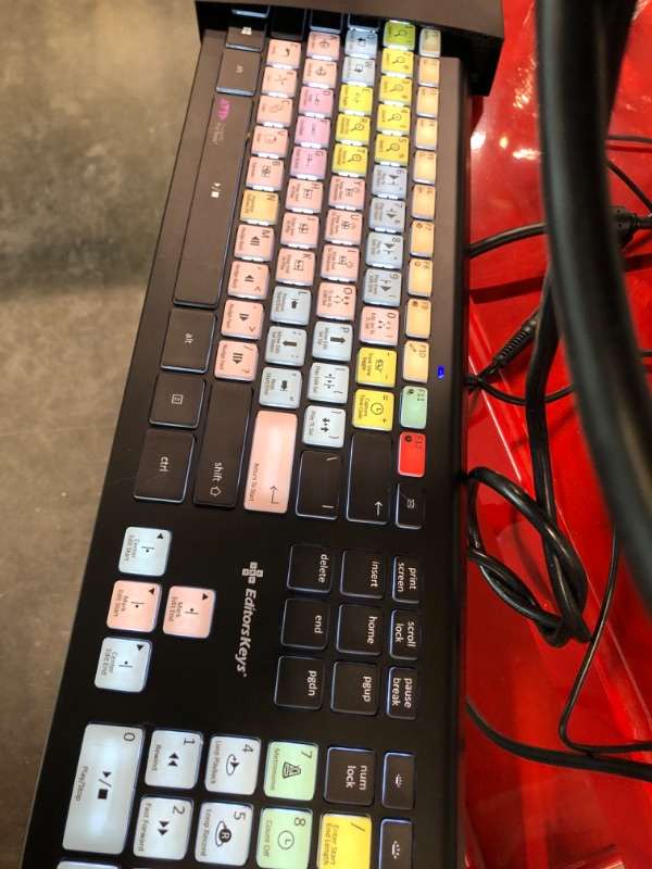 Photo 3 of Avid Pro Tools Keyboard for PC | Fully Backlit Windows Shortcut Keyboard | Genuine Editors Keys Keyboard