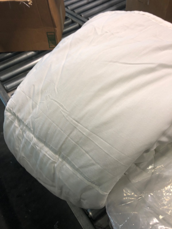 Photo 1 of All Season Ultra-Soft Cloud Breathable Plush Microfiber Comforter Duvet, (104x88, White)
