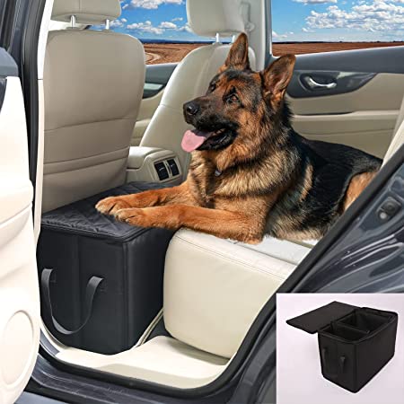 Photo 1 of Dog Car Seat Extender with Storage, Suitable for Dogs up to 100lbs, Car Seat Gap Filler, Protect Dogs Not Fall Into The Floor Area, Dog Car Seat for Small & Large Dog