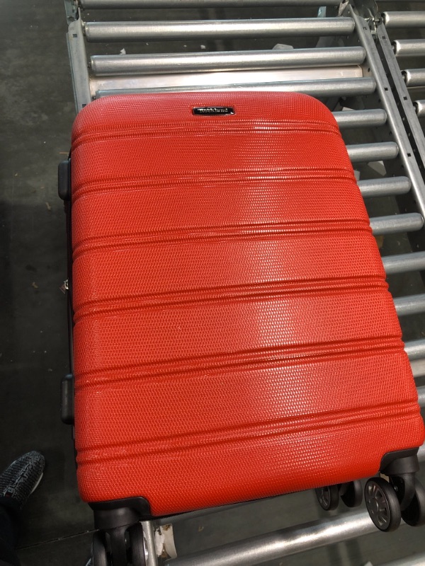 Photo 2 of Rockland Melbourne Hardside Expandable Spinner Wheel Luggage, Red, Carry-On 20-Inch Carry-On 20-Inch Red