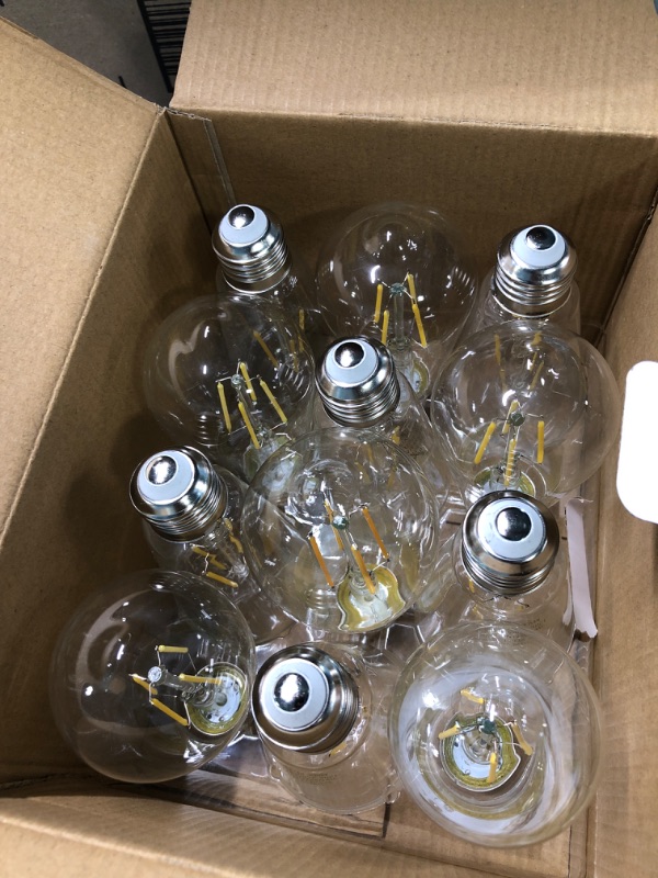 Photo 3 of 28 Pack LED Edison Bulbs 40W Equivalent,4 Watt LED Filament Bulb,4000K Daylight ST19 Light Bulb,450LM E26 Vintage LED Bulbs for Ceiling Light Fixtures