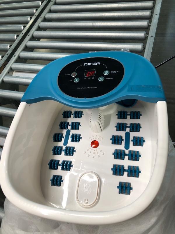 Photo 1 of Foot Spa Bath Massager with Heat, Bubble, Vibration and Temperature Control, 22 Massaging Rollers Foot Soak Tub for Foot Pain Relief, Pedicure Foot Soaker with Acupressure Massage Points & Red Light