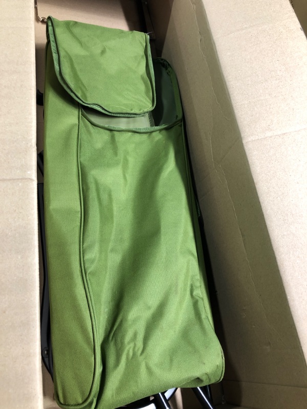 Photo 1 of EVER ADVANCED Compact Camping Cot for Sleeping, Fishing, Outdoor Travel, Folding Portable Bed with Carrying Bag Supports Up to 250lbs, Green