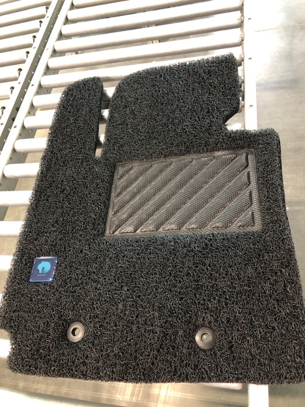 Photo 2 of MACHA Dust Catcher Coil Floor Mats Fit for Kia Soul 2013-2019 Front & 2nd Seat, Black, Floor Liners, Dust Trap, All-Weather Protection Soul (2013~2019) Black