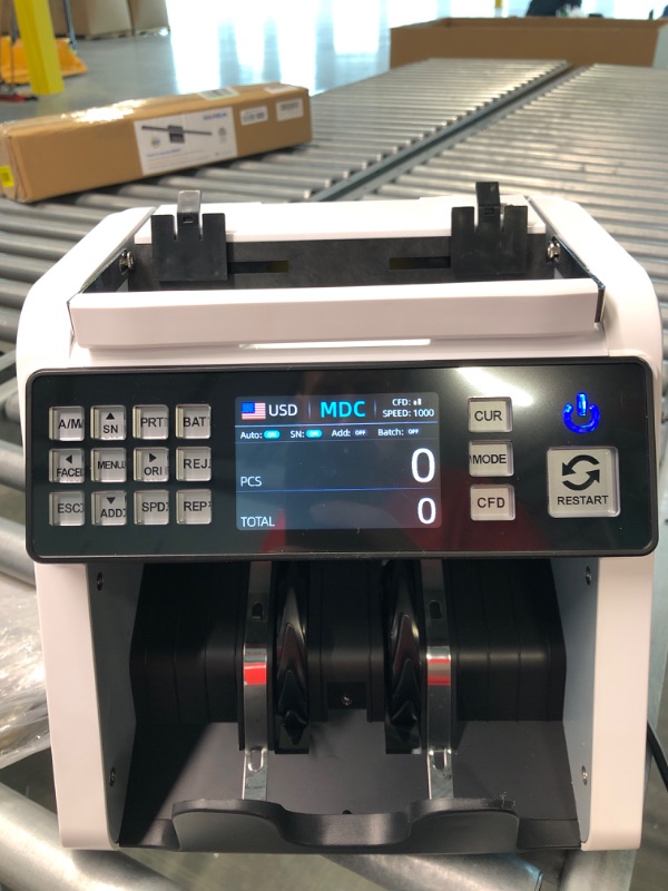 Photo 1 of  Bank Grade Money Counter Machine Mixed Denomination, Value Counting, Serial Number, Multi Currency