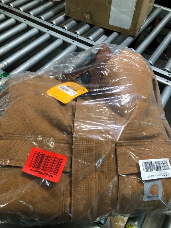 Photo 2 of Carhartt Men's Loose Fit Firm Duck Insulated Traditional Coat X-Large Tall Carhartt Brown