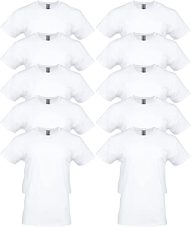 Photo 1 of Gildan Adult Heavy Cotton T-Shirt, Style G5000, Multipack 10 Black (10-pack) XL
