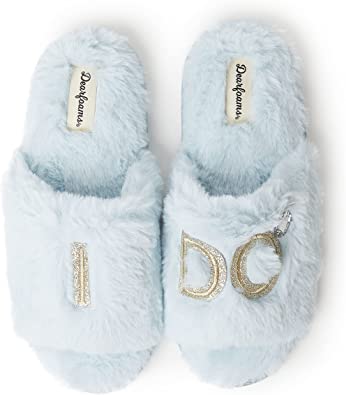 Photo 1 of Dearfoams Women's Giftable I Do & I Do Crew Bride Slippers for Weddings and Bachelorette Party Small "I Do Crew" Black SZ 7/8