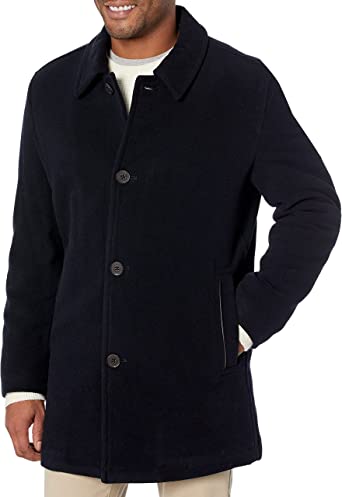 Photo 1 of Cole Haan Signature Men's Wool Plush Car Coat XL Black