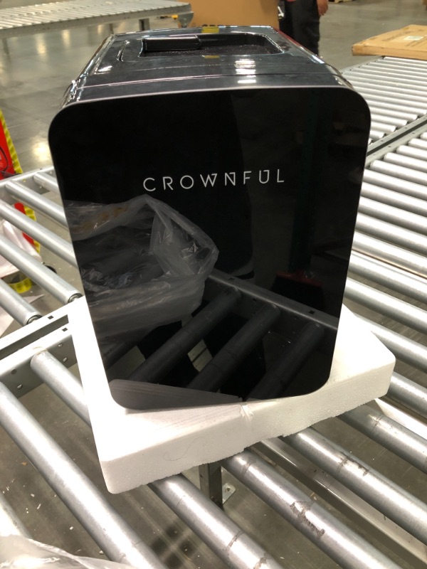 Photo 1 of CROWNFUL Mini Fridge, 10 Liter/12 Can Portable Cooler and Warmer Personal Fridge for Skin Care, Food, Medications, Great for Bedroom, Office, Dorm, Car, ETL Listed (Black)