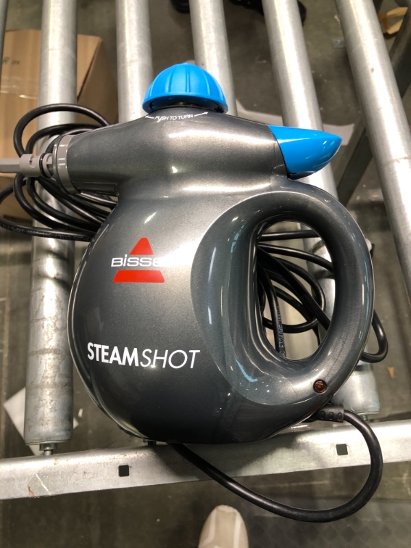 Photo 2 of Bissell SteamShot Hard Surface Steam Cleaner with Natural Sanitization, Multi-Surface Tools Included to Remove Dirt, Grime, Grease, and More, 39N7V Sparkly Charcoal