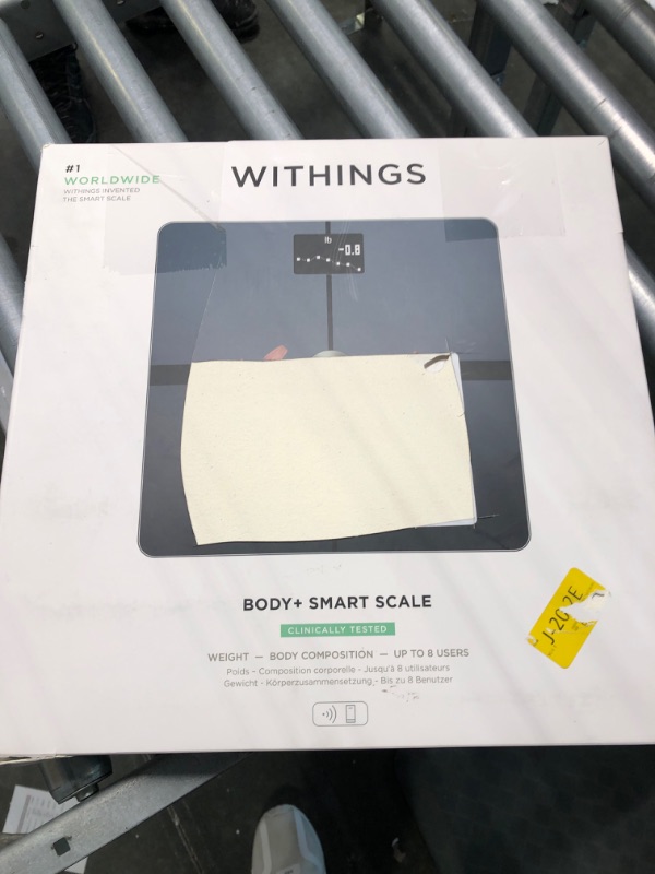 Photo 1 of Withings Body+ Smart Wi-Fi bathroom scale - Scale for Body Weight - Digital Scale and Smart Monitor Incl. Body Composition Scales with Body Fat and Weight loss management, body scale Black