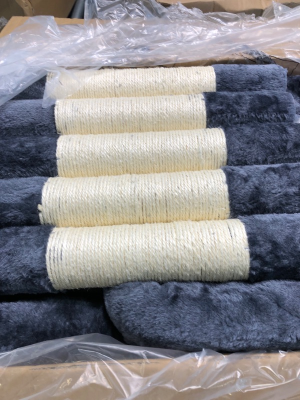 Photo 1 of Hey-brother 65" Extra Large Multi-Level Cat Tree Condo Furniture with Sisal-Covered Scratching Posts, 2 Bigger Plush Condos, Perch Hammock for Kittens, Cats and Pets (Smoky Gray) MPJ030G