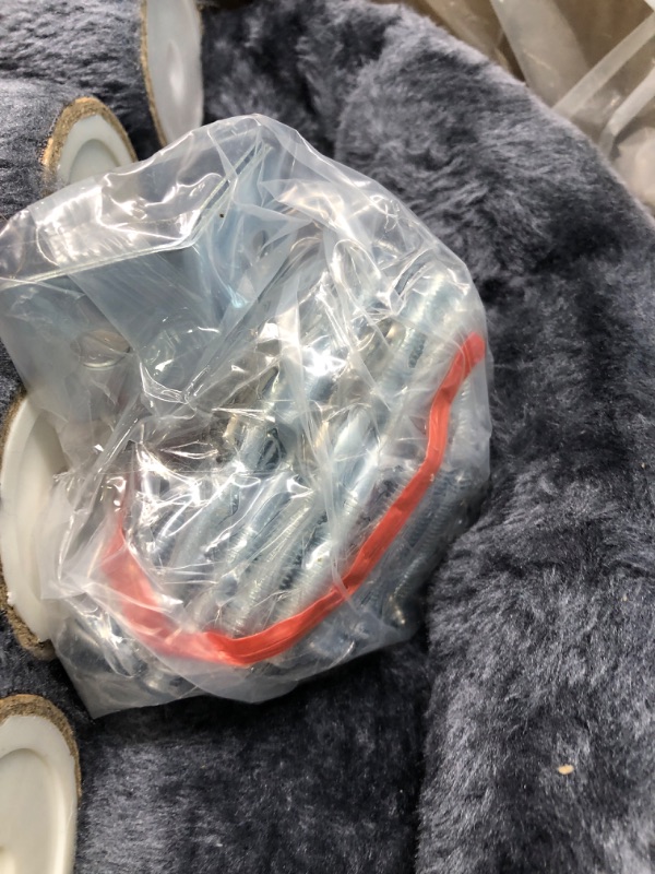 Photo 1 of Hey-brother 65" Extra Large Multi-Level Cat Tree Condo Furniture with Sisal-Covered Scratching Posts, 2 Bigger Plush Condos, Perch Hammock for Kittens, Cats and Pets (Smoky Gray) MPJ030G