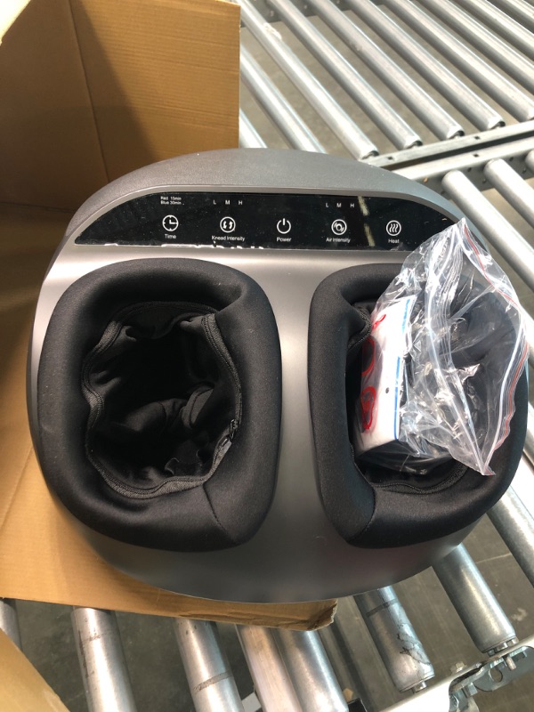 Photo 1 of RENPHO Foot Massager Machine with Heat, Gifts for Men and Women, Shiatsu Deep Kneading, Delivers Relief for Tired Muscles and Plantar Fasciitis, Fits Feet Up to Men Size 12 Black