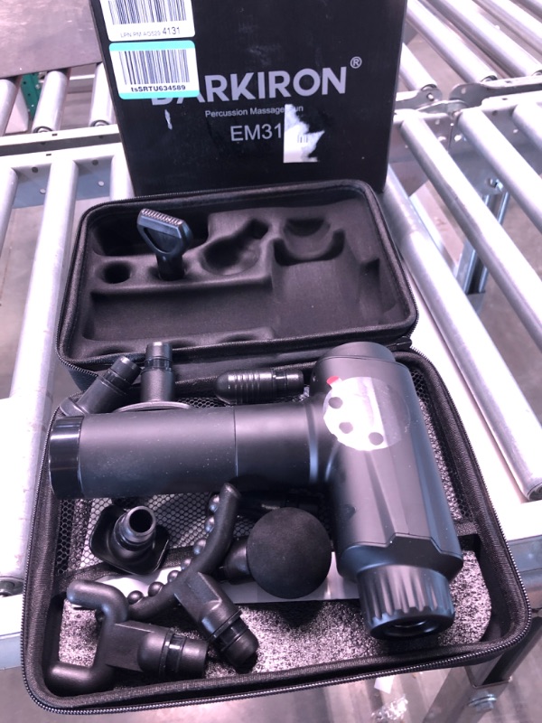 Photo 1 of DARKIRON Massage Gun Deep Tissue, Percussion Muscle Massage Gun for Athletes - with 15 Massage Heads, Grey