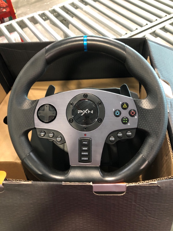 Photo 3 of PXN V9 Gaming Racing Wheel with Pedals and Shifter, Steering Wheel for PC, Xbox One, Xbox Series X/S, PS4, PS3 and Nintendo Switch