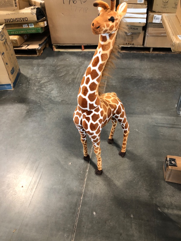 Photo 3 of Linzy Toys Jared The Giraffe, 50'' (127 cm) Standing High, Real Life Stuffed Animal Plush Giraffe, Peluche Jirafa