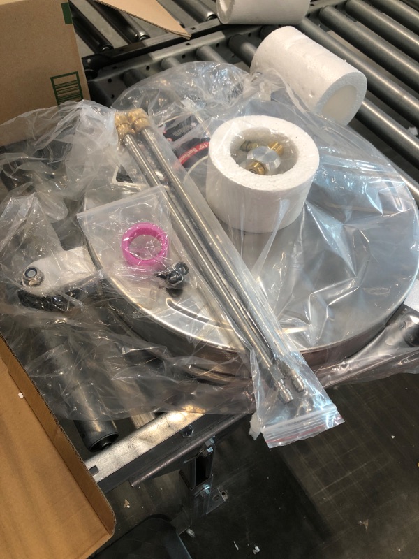 Photo 1 of Biswing 15" Pressure Washer Stainless Steel Surface Cleaner with 3 Wheels & 1/4" Quick Connector, Power Washer Attachment with 2 Extension Wand, 2 610180