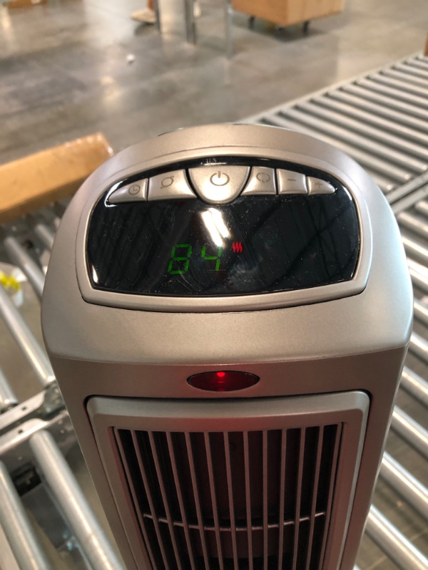 Photo 3 of Lasko 1500W Digital Ceramic Space Heater with Remote, 755320, Silver