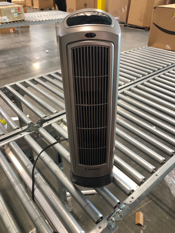 Photo 2 of Lasko 1500W Digital Ceramic Space Heater with Remote, 755320, Silver