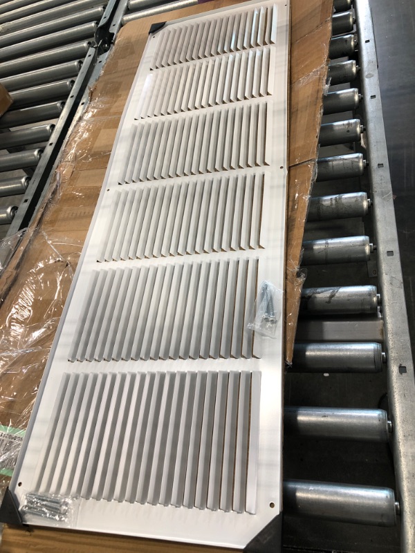 Photo 3 of 36" X 10" Aluminum Return Grille - Easy Air Flow - Linear Bar Grilles [Outer Dimensions: 38.5"w X 12.5"h] 36 X 10
