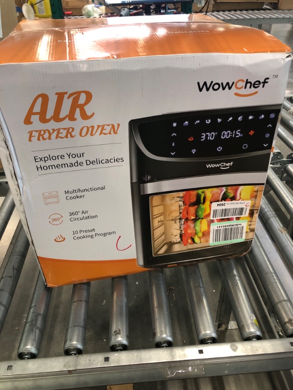 Photo 2 of WowChef Air Fryer Oven Large 20 Quart, 10-in-1 Digital Rotisserie Dehydrator Fryers Combo with Racks, XL Capacity Countertop Airfryer Toaster for Family, 9 Accessories with Cookbook, ETL Certified 20 qt