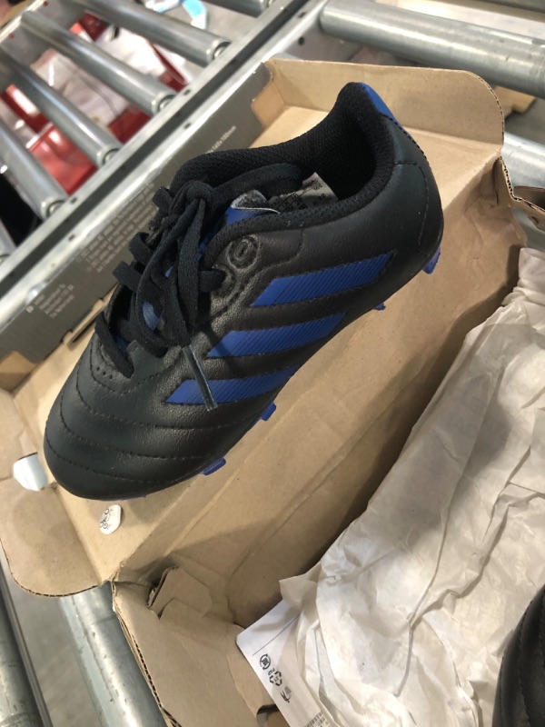 Photo 2 of adidas Unisex-Child Goletto VII Firm Ground Cleats Soccer Shoe Little Kid (4-8 Years) 10.5 Little Kid Core Black/Royal Blue/Core Black