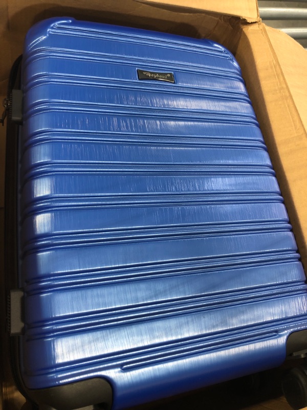 Photo 2 of Feybaul Luggage Suitcase PC ABS Hardshell Carry On Luggage with Spinner Wheels Blue S(20 Inch Carry On)