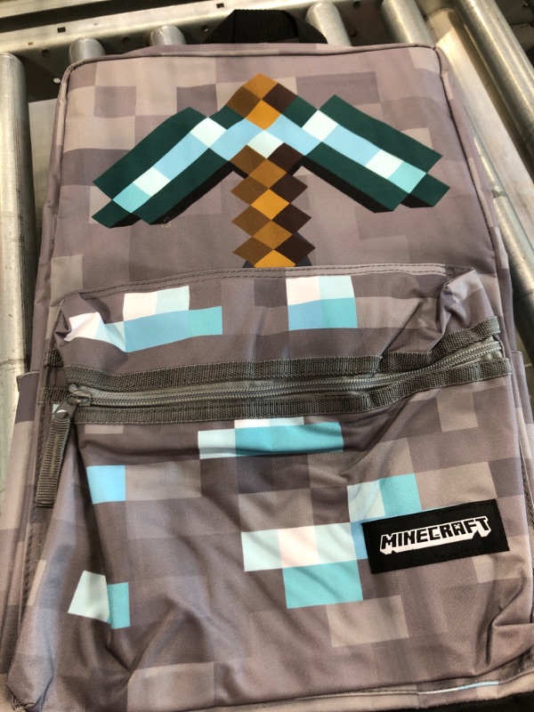 Photo 2 of Bioworld Minecraft Backpack Axe Print