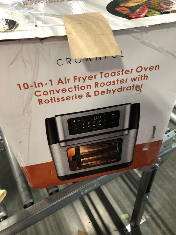 Photo 2 of Crownful 9-in-1 Air Fryer Toaster Oven, Convection Roaster