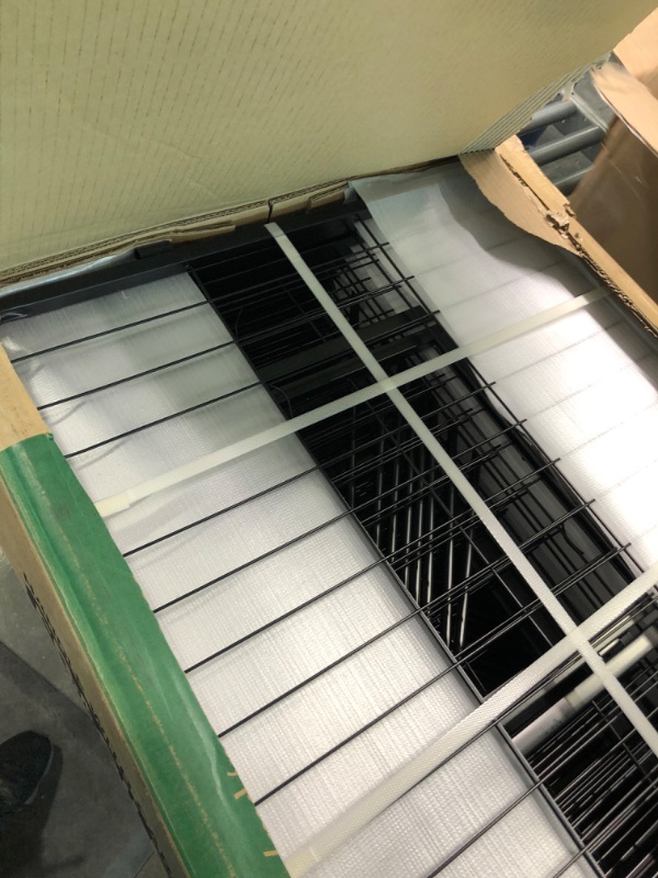 Photo 1 of FXW Dog Playpen Outdoor, 8/16/24/32 Panels Dog Pen 24"/32"/40"/50" Height Dog Fence Exercise Pen with Doors for Large/Medium/Small Dogs, Pet Puppy Playpen for RV, Camping, Yard 16 Panels 24 inch