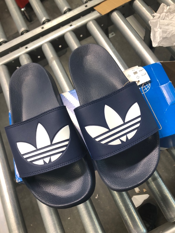 Photo 2 of adidas Originals Men's Adilette Lite Slide 7 Collegiate Navy/White/Collegiate Navy