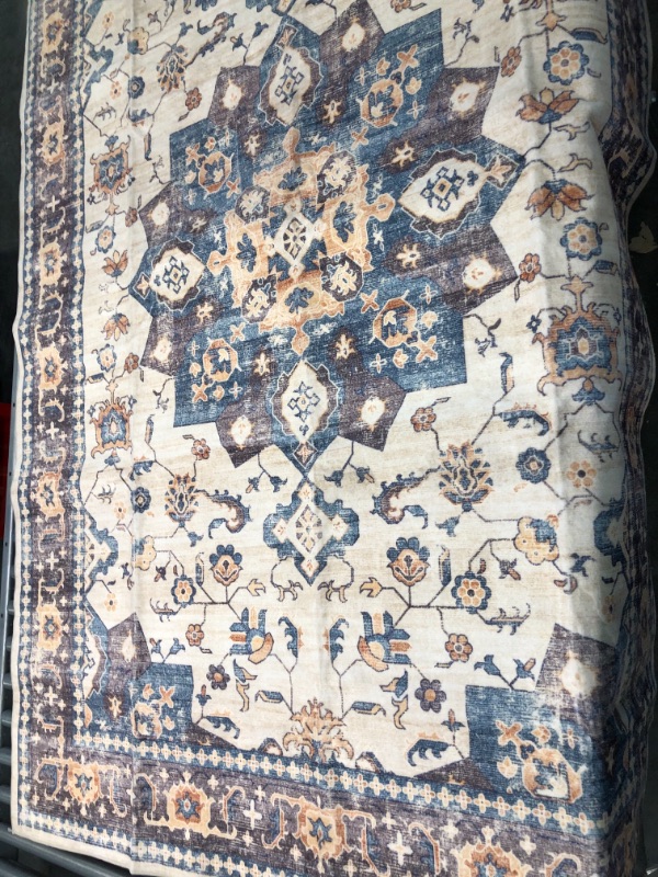 Photo 3 of ankara tan Indoor Distressed/Overdyed Oriental Area Rug 5x7