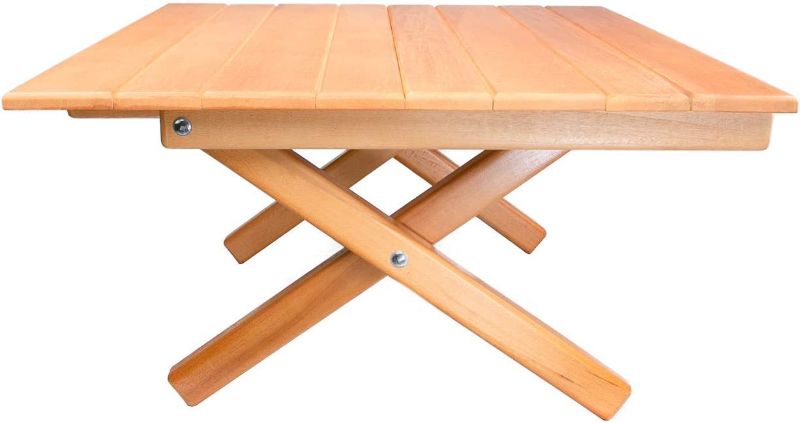 Photo 1 of 
SHORT TABLE Simple Setup All-Purpose Use and Portability - Beach, Picnic, Camp, Or As A Gift - Original Slatted Table (Height 10”)