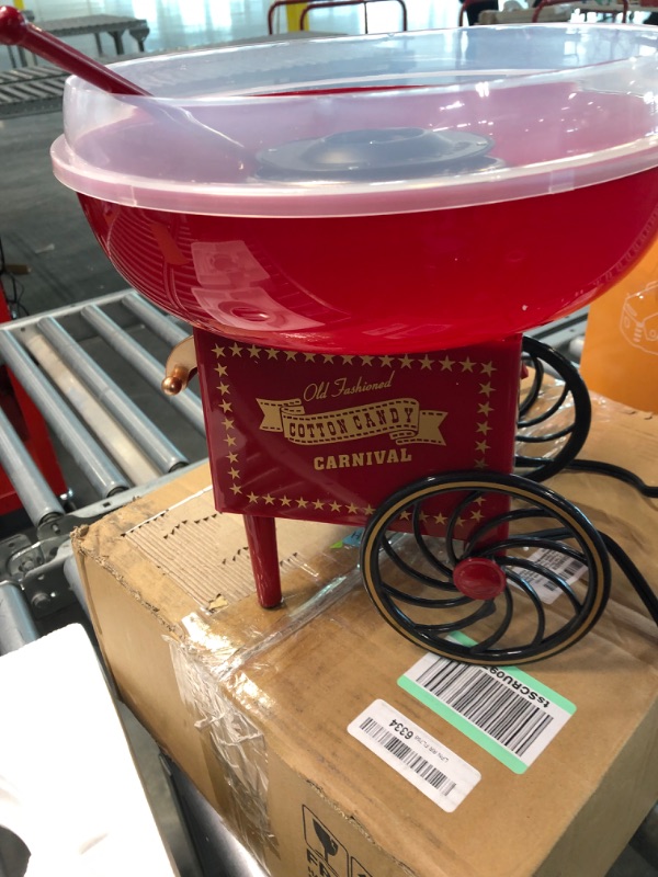 Photo 1 of Mini DIY Household Stroller Shape Electric Cotton Candy Sugar Maker Machine Red other