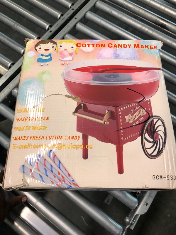Photo 1 of Mini DIY Household Stroller Shape Electric Cotton Candy Sugar Maker Machine Red other